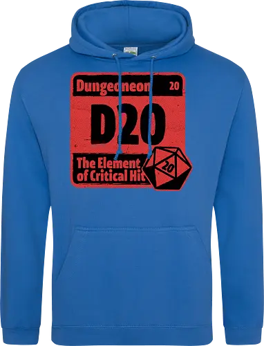 Element of Dungeon RPG - Critical Success, Science, Scientist, Sciencific, Science Art, Scientists, Science Humor, Science Joke, Funny Science, Retro Science, Sarcastic Science, Vintage Science, Funny Science Quote, Periodic Table, Periodic Table Joke, Periodic Table Parody, Stem, Humor, Joke, Fun, Funny, Sarcasm, Sarcastic, Irony, Ironic, Research, Physics, Chemistry, Chemistry Joke, Chemistry Humor, Biology, Dungeon Master, Dungeon, Dice, D20, Critical Hit, Critical, Critical Fail, Critical Role - Standard Hoodie