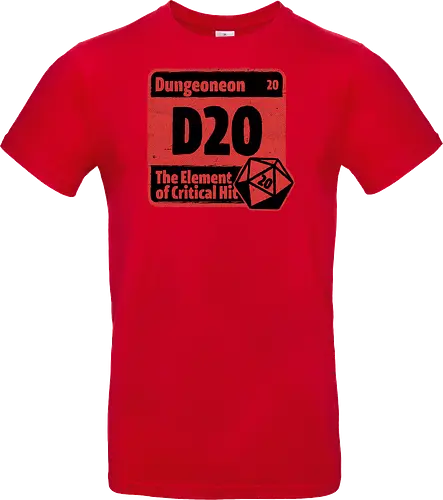 Element of Dungeon RPG - Critical Success, Science, Scientist, Sciencific, Science Art, Scientists, Science Humor, Science Joke, Funny Science, Retro Science, Sarcastic Science, Vintage Science, Funny Science Quote, Periodic Table, Periodic Table Joke, Periodic Table Parody, Stem, Humor, Joke, Fun, Funny, Sarcasm, Sarcastic, Irony, Ironic, Research, Physics, Chemistry, Chemistry Joke, Chemistry Humor, Biology, Dungeon Master, Dungeon, Dice, D20, Critical Hit, Critical, Critical Fail, Critical Role - Standard T-Shirt