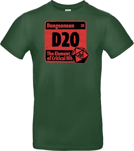 Element of Dungeon RPG - Critical Success, Science, Scientist, Sciencific, Science Art, Scientists, Science Humor, Science Joke, Funny Science, Retro Science, Sarcastic Science, Vintage Science, Funny Science Quote, Periodic Table, Periodic Table Joke, Periodic Table Parody, Stem, Humor, Joke, Fun, Funny, Sarcasm, Sarcastic, Irony, Ironic, Research, Physics, Chemistry, Chemistry Joke, Chemistry Humor, Biology, Dungeon Master, Dungeon, Dice, D20, Critical Hit, Critical, Critical Fail, Critical Role - Standard T-Shirt