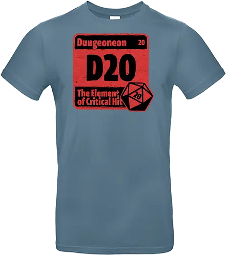 Element of Dungeon RPG - Critical Success, Science, Scientist, Sciencific, Science Art, Scientists, Science Humor, Science Joke, Funny Science, Retro Science, Sarcastic Science, Vintage Science, Funny Science Quote, Periodic Table, Periodic Table Joke, Periodic Table Parody, Stem, Humor, Joke, Fun, Funny, Sarcasm, Sarcastic, Irony, Ironic, Research, Physics, Chemistry, Chemistry Joke, Chemistry Humor, Biology, Dungeon Master, Dungeon, Dice, D20, Critical Hit, Critical, Critical Fail, Critical Role - Standard T-Shirt