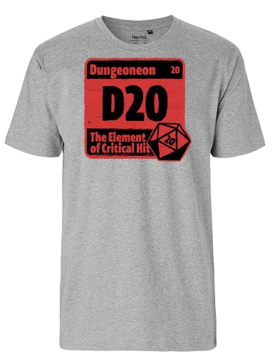 Element of Dungeon RPG - Critical Success, Science, Scientist, Sciencific, Science Art, Scientists, Science Humor, Science Joke, Funny Science, Retro Science, Sarcastic Science, Vintage Science, Funny Science Quote, Periodic Table, Periodic Table Joke, Periodic Table Parody, Stem, Humor, Joke, Fun, Funny, Sarcasm, Sarcastic, Irony, Ironic, Research, Physics, Chemistry, Chemistry Joke, Chemistry Humor, Biology, Dungeon Master, Dungeon, Dice, D20, Critical Hit, Critical, Critical Fail, Critical Role - Fairtrade T-Shirt