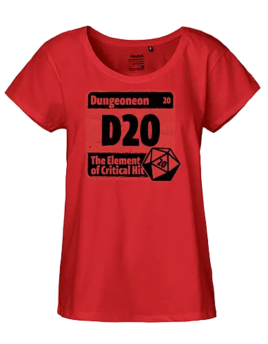 Element of Dungeon RPG - Critical Success, Science, Scientist, Sciencific, Science Art, Scientists, Science Humor, Science Joke, Funny Science, Retro Science, Sarcastic Science, Vintage Science, Funny Science Quote, Periodic Table, Periodic Table Joke, Periodic Table Parody, Stem, Humor, Joke, Fun, Funny, Sarcasm, Sarcastic, Irony, Ironic, Research, Physics, Chemistry, Chemistry Joke, Chemistry Humor, Biology, Dungeon Master, Dungeon, Dice, D20, Critical Hit, Critical, Critical Fail, Critical Role - Fairtrade Girl Shirt