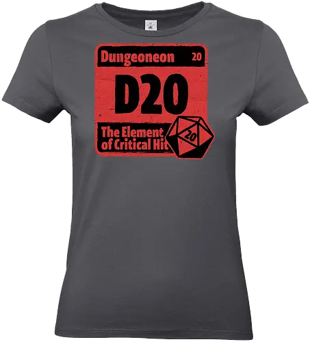 Element of Dungeon RPG - Critical Success, Science, Scientist, Sciencific, Science Art, Scientists, Science Humor, Science Joke, Funny Science, Retro Science, Sarcastic Science, Vintage Science, Funny Science Quote, Periodic Table, Periodic Table Joke, Periodic Table Parody, Stem, Humor, Joke, Fun, Funny, Sarcasm, Sarcastic, Irony, Ironic, Research, Physics, Chemistry, Chemistry Joke, Chemistry Humor, Biology, Dungeon Master, Dungeon, Dice, D20, Critical Hit, Critical, Critical Fail, Critical Role - Standard T-Shirt (Frauen)