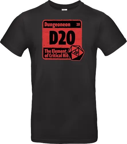 Element of Dungeon RPG - Critical Success, Science, Scientist, Sciencific, Science Art, Scientists, Science Humor, Science Joke, Funny Science, Retro Science, Sarcastic Science, Vintage Science, Funny Science Quote, Periodic Table, Periodic Table Joke, Periodic Table Parody, Stem, Humor, Joke, Fun, Funny, Sarcasm, Sarcastic, Irony, Ironic, Research, Physics, Chemistry, Chemistry Joke, Chemistry Humor, Biology, Dungeon Master, Dungeon, Dice, D20, Critical Hit, Critical, Critical Fail, Critical Role - Standard T-Shirt