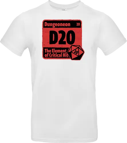 Element of Dungeon RPG - Critical Success, Science, Scientist, Sciencific, Science Art, Scientists, Science Humor, Science Joke, Funny Science, Retro Science, Sarcastic Science, Vintage Science, Funny Science Quote, Periodic Table, Periodic Table Joke, Periodic Table Parody, Stem, Humor, Joke, Fun, Funny, Sarcasm, Sarcastic, Irony, Ironic, Research, Physics, Chemistry, Chemistry Joke, Chemistry Humor, Biology, Dungeon Master, Dungeon, Dice, D20, Critical Hit, Critical, Critical Fail, Critical Role - Standard T-Shirt