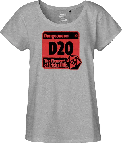 Element of Dungeon RPG - Critical Success, Science, Scientist, Sciencific, Science Art, Scientists, Science Humor, Science Joke, Funny Science, Retro Science, Sarcastic Science, Vintage Science, Funny Science Quote, Periodic Table, Periodic Table Joke, Periodic Table Parody, Stem, Humor, Joke, Fun, Funny, Sarcasm, Sarcastic, Irony, Ironic, Research, Physics, Chemistry, Chemistry Joke, Chemistry Humor, Biology, Dungeon Master, Dungeon, Dice, D20, Critical Hit, Critical, Critical Fail, Critical Role - Fairtrade Girl Shirt