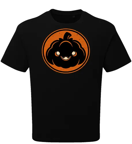 Halloween Spooky Pumpkin - Halloween, Halloween Design, Halloween Art, Halloween Aesthetic, Halloween Pumpkin, Halloween Vibes, Spooky, Spooky Season, Creepy, Scary, Scary Art, Pumpkins, Pumpkin, Dark, Horror, Horror Stories, Fright, Autumn, Autumn Leaves, Autumn Vibes, Autumn Season, Pumpkin Season, Cute, Smile, Smiling - Oversize T-Shirt