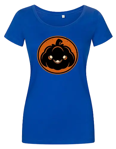 Halloween Spooky Pumpkin - Halloween, Halloween Design, Halloween Art, Halloween Aesthetic, Halloween Pumpkin, Halloween Vibes, Spooky, Spooky Season, Creepy, Scary, Scary Art, Pumpkins, Pumpkin, Dark, Horror, Horror Stories, Fright, Autumn, Autumn Leaves, Autumn Vibes, Autumn Season, Pumpkin Season, Cute, Smile, Smiling - Damen T-Shirt