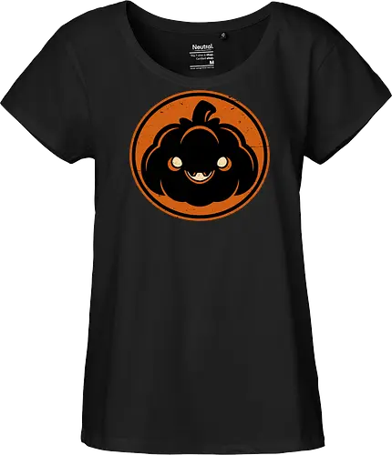 Halloween Spooky Pumpkin - Halloween, Halloween Design, Halloween Art, Halloween Aesthetic, Halloween Pumpkin, Halloween Vibes, Spooky, Spooky Season, Creepy, Scary, Scary Art, Pumpkins, Pumpkin, Dark, Horror, Horror Stories, Fright, Autumn, Autumn Leaves, Autumn Vibes, Autumn Season, Pumpkin Season, Cute, Smile, Smiling - Fairtrade Girl Shirt