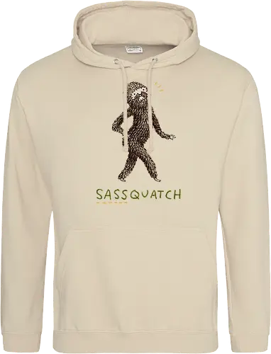 Braunes Pelziges Wesen Freche Pose Haltung Rosige Wangen - braunes pelziges eitles Wesen, elegante selbstbewusste mythische Pose, rosige Wangen goldener Glanz, Wald Legende Wortspiel, kreative Haltung Humor Kunst, handgefertigte Wesen Illustration, strukturiertes braunes beiges Fell, lustige moosgrüne Typografie, Popkultur Humor Geschenk, mythisches Wesen Haltung Shirt, Stadtlegende süße Illustration, Folklore Wesen Humor Kunst, pelziger Charakter Laufsteg Pose, Wald Wesen Pop Humor, kreatives englisches Folklore Wortspiel - Standard Hoodie