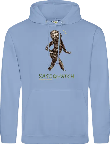 Braunes Pelziges Wesen Freche Pose Haltung Rosige Wangen - braunes pelziges eitles Wesen, elegante selbstbewusste mythische Pose, rosige Wangen goldener Glanz, Wald Legende Wortspiel, kreative Haltung Humor Kunst, handgefertigte Wesen Illustration, strukturiertes braunes beiges Fell, lustige moosgrüne Typografie, Popkultur Humor Geschenk, mythisches Wesen Haltung Shirt, Stadtlegende süße Illustration, Folklore Wesen Humor Kunst, pelziger Charakter Laufsteg Pose, Wald Wesen Pop Humor, kreatives englisches Folklore Wortspiel - Standard Hoodie