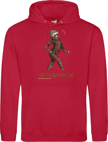 Braunes Pelziges Wesen Freche Pose Haltung Rosige Wangen - braunes pelziges eitles Wesen, elegante selbstbewusste mythische Pose, rosige Wangen goldener Glanz, Wald Legende Wortspiel, kreative Haltung Humor Kunst, handgefertigte Wesen Illustration, strukturiertes braunes beiges Fell, lustige moosgrüne Typografie, Popkultur Humor Geschenk, mythisches Wesen Haltung Shirt, Stadtlegende süße Illustration, Folklore Wesen Humor Kunst, pelziger Charakter Laufsteg Pose, Wald Wesen Pop Humor, kreatives englisches Folklore Wortspiel - Standard Hoodie