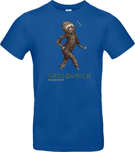 Braunes Pelziges Wesen Freche Pose Haltung Rosige Wangen - braunes pelziges eitles Wesen, elegante selbstbewusste mythische Pose, rosige Wangen goldener Glanz, Wald Legende Wortspiel, kreative Haltung Humor Kunst, handgefertigte Wesen Illustration, strukturiertes braunes beiges Fell, lustige moosgrüne Typografie, Popkultur Humor Geschenk, mythisches Wesen Haltung Shirt, Stadtlegende süße Illustration, Folklore Wesen Humor Kunst, pelziger Charakter Laufsteg Pose, Wald Wesen Pop Humor, kreatives englisches Folklore Wortspiel - Standard T-Shirt