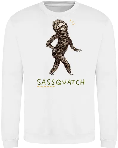 Braunes Pelziges Wesen Freche Pose Haltung Rosige Wangen - braunes pelziges eitles Wesen, elegante selbstbewusste mythische Pose, rosige Wangen goldener Glanz, Wald Legende Wortspiel, kreative Haltung Humor Kunst, handgefertigte Wesen Illustration, strukturiertes braunes beiges Fell, lustige moosgrüne Typografie, Popkultur Humor Geschenk, mythisches Wesen Haltung Shirt, Stadtlegende süße Illustration, Folklore Wesen Humor Kunst, pelziger Charakter Laufsteg Pose, Wald Wesen Pop Humor, kreatives englisches Folklore Wortspiel - Sweatshirt