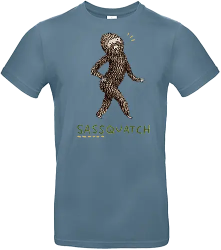 Braunes Pelziges Wesen Freche Pose Haltung Rosige Wangen - braunes pelziges eitles Wesen, elegante selbstbewusste mythische Pose, rosige Wangen goldener Glanz, Wald Legende Wortspiel, kreative Haltung Humor Kunst, handgefertigte Wesen Illustration, strukturiertes braunes beiges Fell, lustige moosgrüne Typografie, Popkultur Humor Geschenk, mythisches Wesen Haltung Shirt, Stadtlegende süße Illustration, Folklore Wesen Humor Kunst, pelziger Charakter Laufsteg Pose, Wald Wesen Pop Humor, kreatives englisches Folklore Wortspiel - Standard T-Shirt