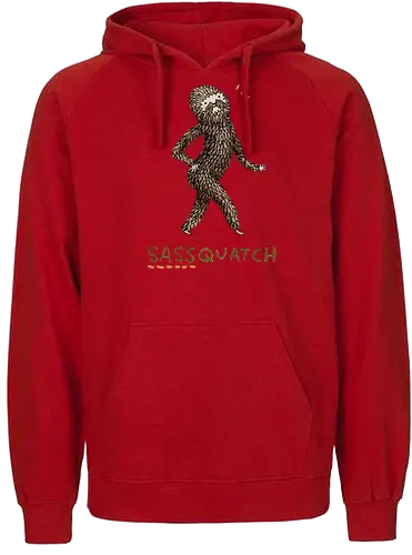 Braunes Pelziges Wesen Freche Pose Haltung Rosige Wangen - braunes pelziges eitles Wesen, elegante selbstbewusste mythische Pose, rosige Wangen goldener Glanz, Wald Legende Wortspiel, kreative Haltung Humor Kunst, handgefertigte Wesen Illustration, strukturiertes braunes beiges Fell, lustige moosgrüne Typografie, Popkultur Humor Geschenk, mythisches Wesen Haltung Shirt, Stadtlegende süße Illustration, Folklore Wesen Humor Kunst, pelziger Charakter Laufsteg Pose, Wald Wesen Pop Humor, kreatives englisches Folklore Wortspiel - Fairtrade Hoodie