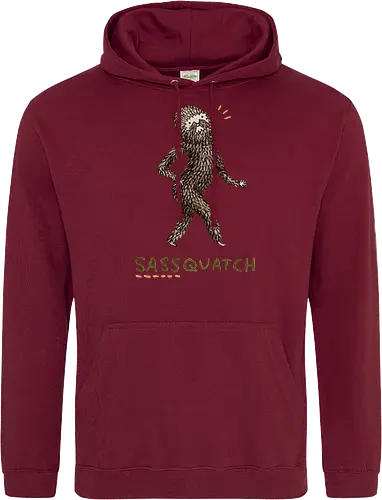 Braunes Pelziges Wesen Freche Pose Haltung Rosige Wangen - braunes pelziges eitles Wesen, elegante selbstbewusste mythische Pose, rosige Wangen goldener Glanz, Wald Legende Wortspiel, kreative Haltung Humor Kunst, handgefertigte Wesen Illustration, strukturiertes braunes beiges Fell, lustige moosgrüne Typografie, Popkultur Humor Geschenk, mythisches Wesen Haltung Shirt, Stadtlegende süße Illustration, Folklore Wesen Humor Kunst, pelziger Charakter Laufsteg Pose, Wald Wesen Pop Humor, kreatives englisches Folklore Wortspiel - Standard Hoodie