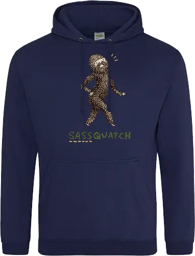 Braunes Pelziges Wesen Freche Pose Haltung Rosige Wangen - braunes pelziges eitles Wesen, elegante selbstbewusste mythische Pose, rosige Wangen goldener Glanz, Wald Legende Wortspiel, kreative Haltung Humor Kunst, handgefertigte Wesen Illustration, strukturiertes braunes beiges Fell, lustige moosgrüne Typografie, Popkultur Humor Geschenk, mythisches Wesen Haltung Shirt, Stadtlegende süße Illustration, Folklore Wesen Humor Kunst, pelziger Charakter Laufsteg Pose, Wald Wesen Pop Humor, kreatives englisches Folklore Wortspiel - Standard Hoodie