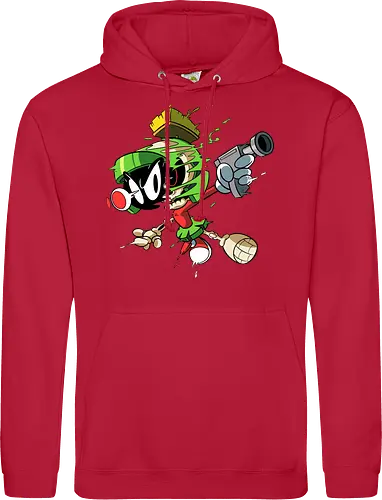 Freaky Grüner Marsianer Horror - Underground Alien Cartoon Kunst - grüner Marsianer Horror, Alien Cartoon Freaky, grünes Marsianer Skelett, rotes hypnotisches Auge Cartoon, Marvin the Martian, horror, schmelzendes grünes Schleim, Underground Alien Kunst, Alien Horror Geek Druck, Zombie Marsianer Waffe, römischer Helm Cartoon Horror, alternative Alien Kunst, Weltraum Cartoon Horror, urbaner Alien Geek Druck, Marsianer Pop Art Horror, Alien Charakter Horror, dunkler Alien Cartoon - Standard Hoodie