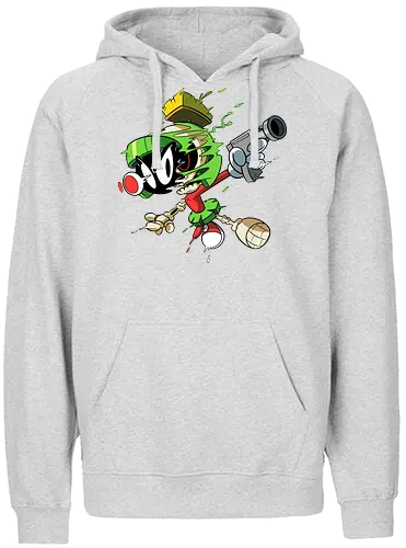 Freaky Grüner Marsianer Horror - Underground Alien Cartoon Kunst - grüner Marsianer Horror, Alien Cartoon Freaky, grünes Marsianer Skelett, rotes hypnotisches Auge Cartoon, Marvin the Martian, horror, schmelzendes grünes Schleim, Underground Alien Kunst, Alien Horror Geek Druck, Zombie Marsianer Waffe, römischer Helm Cartoon Horror, alternative Alien Kunst, Weltraum Cartoon Horror, urbaner Alien Geek Druck, Marsianer Pop Art Horror, Alien Charakter Horror, dunkler Alien Cartoon - Fairtrade Hoodie