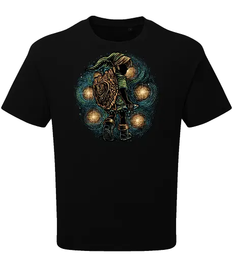 Melody of the Night Sky - legend, games, Japanese, adventure, Hero, gaming, gamer, videogames - Oversize T-Shirt