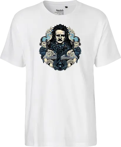 Keeper of the Macabre - Writer, poet, book, books, editor, critic, poetry, stories, theories, literature - Fairtrade T-Shirt