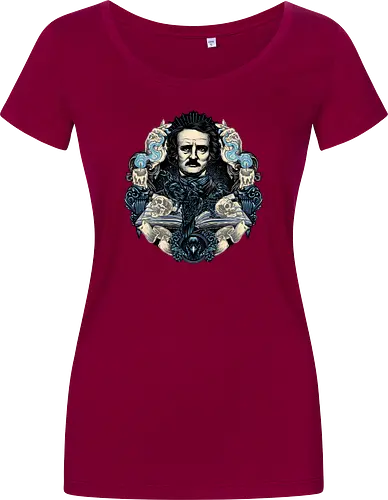 Keeper of the Macabre - Writer, poet, book, books, editor, critic, poetry, stories, theories, literature - Damen T-Shirt
