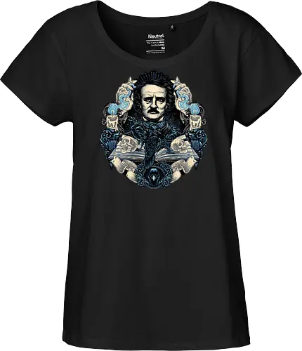 Keeper of the Macabre - Writer, poet, book, books, editor, critic, poetry, stories, theories, literature - Fairtrade Girl Shirt