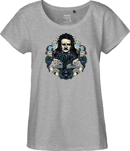 Keeper of the Macabre - Writer, poet, book, books, editor, critic, poetry, stories, theories, literature - Fairtrade Girl Shirt