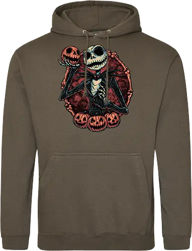 Pumpkin Nightmare - Movie, animated, animation, horror, Halloween, pumpkin, skeleton, character, fantasy - Standard Hoodie