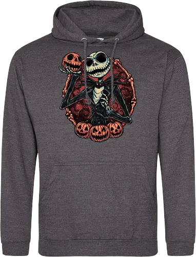 Pumpkin Nightmare - Movie, animated, animation, horror, Halloween, pumpkin, skeleton, character, fantasy - Standard Hoodie