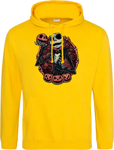 Pumpkin Nightmare - Movie, animated, animation, horror, Halloween, pumpkin, skeleton, character, fantasy - Standard Hoodie