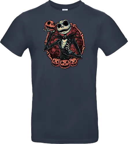Pumpkin Nightmare - Movie, animated, animation, horror, Halloween, pumpkin, skeleton, character, fantasy - Standard T-Shirt