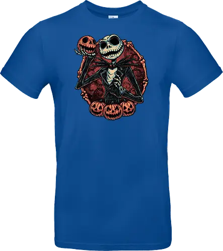 Pumpkin Nightmare - Movie, animated, animation, horror, Halloween, pumpkin, skeleton, character, fantasy - Standard T-Shirt