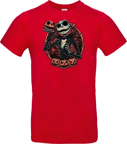 Pumpkin Nightmare - Movie, animated, animation, horror, Halloween, pumpkin, skeleton, character, fantasy - Standard T-Shirt