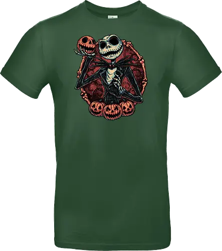Pumpkin Nightmare - Movie, animated, animation, horror, Halloween, pumpkin, skeleton, character, fantasy - Standard T-Shirt