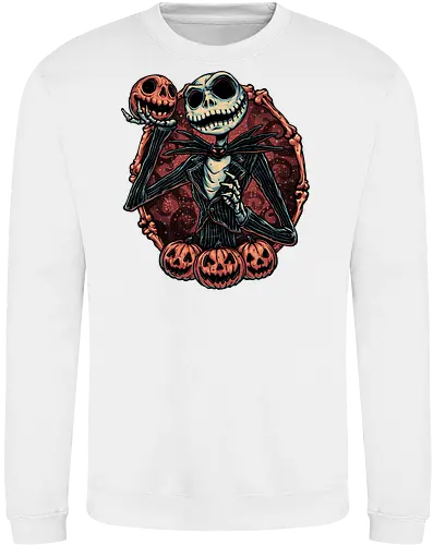 Pumpkin Nightmare - Movie, animated, animation, horror, Halloween, pumpkin, skeleton, character, fantasy - Sweatshirt