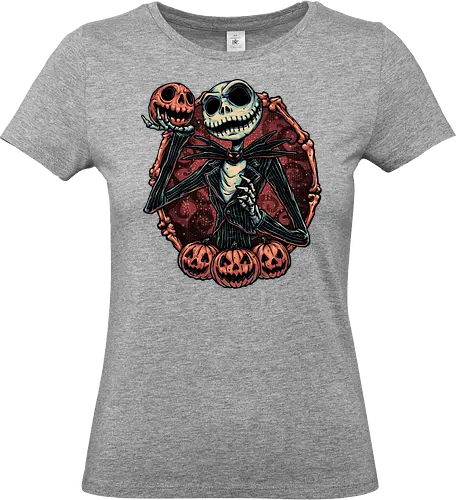 Pumpkin Nightmare - Movie, animated, animation, horror, Halloween, pumpkin, skeleton, character, fantasy - Standard T-Shirt (Frauen)