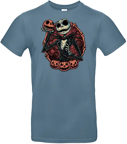 Pumpkin Nightmare - Movie, animated, animation, horror, Halloween, pumpkin, skeleton, character, fantasy - Standard T-Shirt