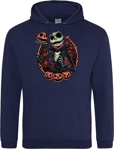 Pumpkin Nightmare - Movie, animated, animation, horror, Halloween, pumpkin, skeleton, character, fantasy - Standard Hoodie
