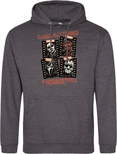Classically Trained in Horror Movies - Horror, horror movies, classic horror, classic, villain, Halloween - Standard Hoodie