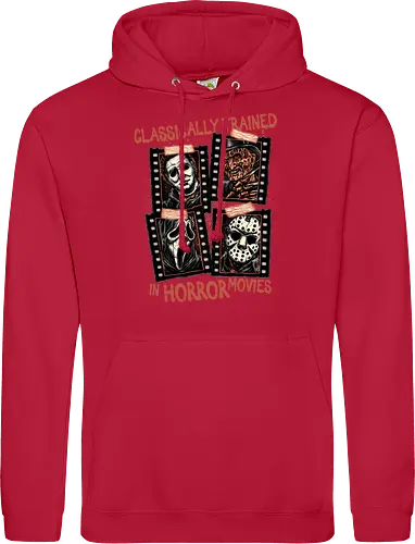 Classically Trained in Horror Movies - Horror, horror movies, classic horror, classic, villain, Halloween - Standard Hoodie