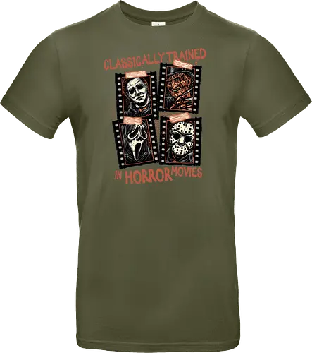 Classically Trained in Horror Movies - Horror, horror movies, classic horror, classic, villain, Halloween - Standard T-Shirt