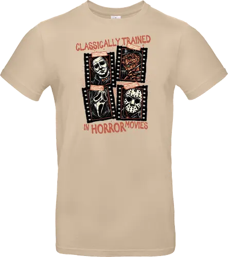 Classically Trained in Horror Movies - Horror, horror movies, classic horror, classic, villain, Halloween - Standard T-Shirt