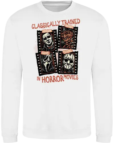 Classically Trained in Horror Movies - Horror, horror movies, classic horror, classic, villain, Halloween - Sweatshirt