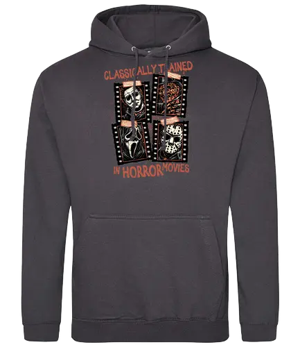 Classically Trained in Horror Movies - Horror, horror movies, classic horror, classic, villain, Halloween - Standard Hoodie