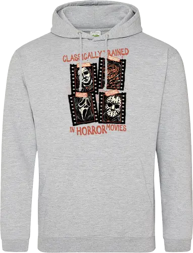Classically Trained in Horror Movies - Horror, horror movies, classic horror, classic, villain, Halloween - Standard Hoodie