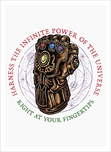 The Infinite Power of the Universe - Movie, film, superhero, villain, comics, comic, character, action, sci-fi, science fiction - Kunstdruck