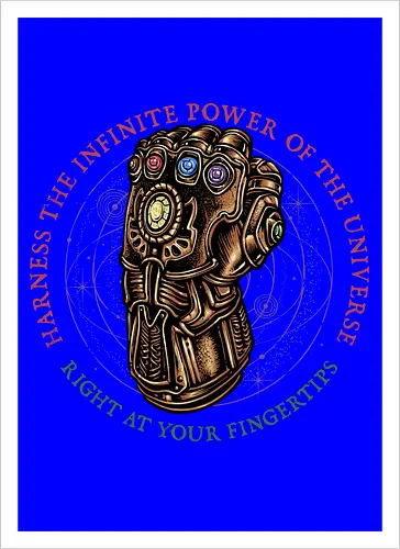 The Infinite Power of the Universe - Movie, film, superhero, villain, comics, comic, character, action, sci-fi, science fiction - Kunstdruck