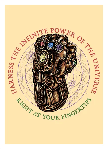The Infinite Power of the Universe - Movie, film, superhero, villain, comics, comic, character, action, sci-fi, science fiction - Kunstdruck